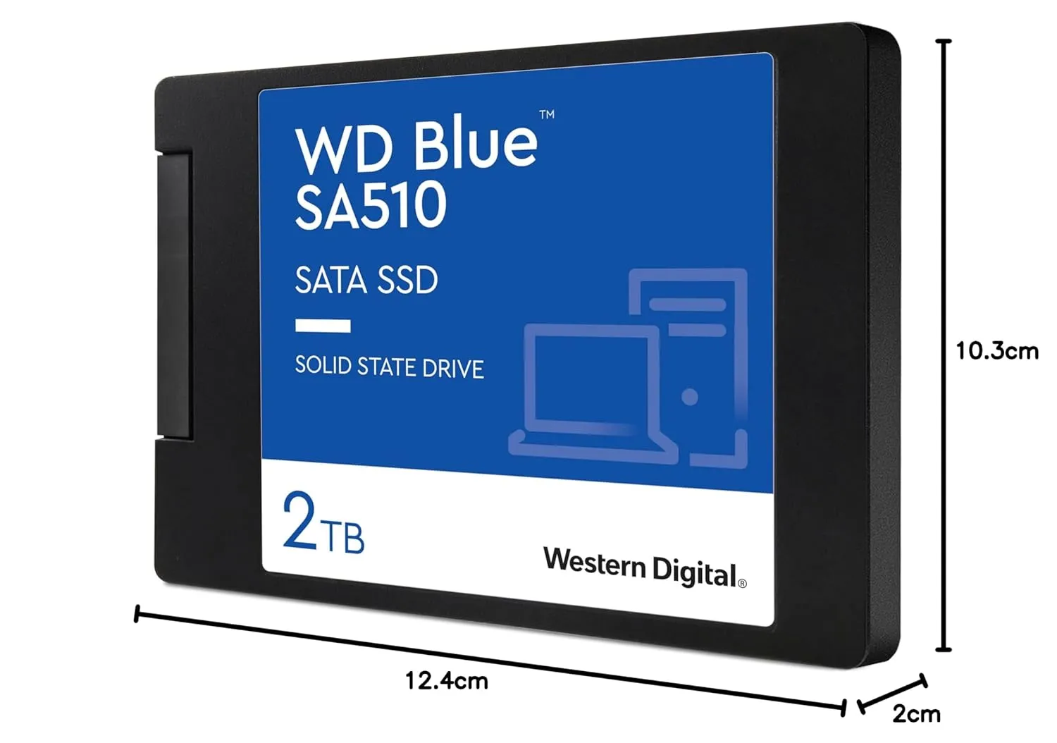 Western Digital Blue SA510 2TB SATA SSD 2.5 inch (WdS200T3B0A) - Image 2